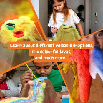 Volcan arc-en-ciel DIY - Jouet éducatif pour enfants 5