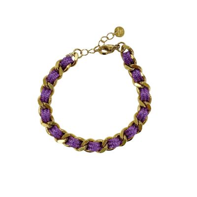 Bracelet chaîne - Lilas