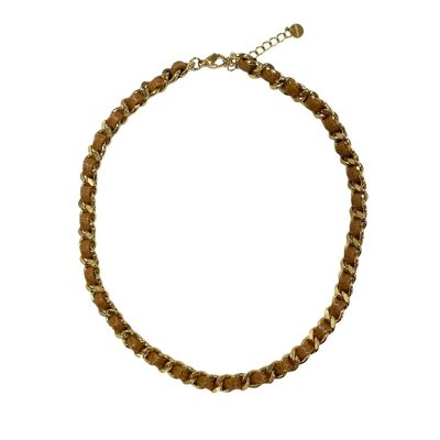 Chain necklace Stainless Steel - Brown