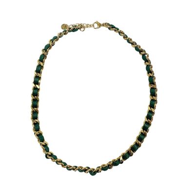 Chain necklace Stainless Steel - Green