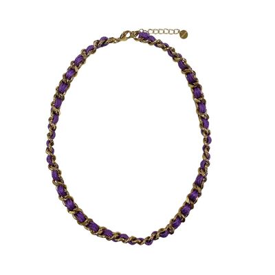 Collier chaîne Acier inoxydable - Lilas