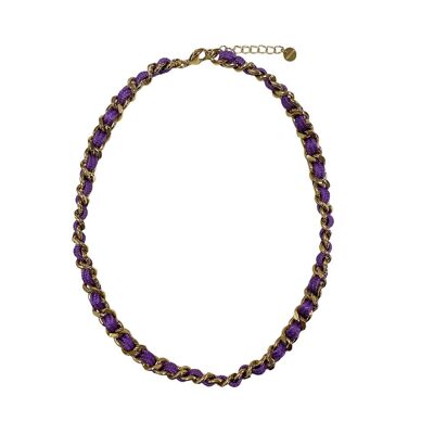 Chain necklace Stainless Steel - Lilac