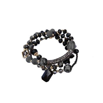 Armbandset Shine - schwarz