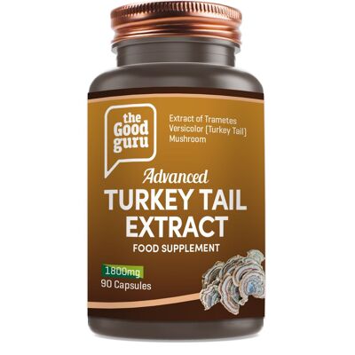 Vegan Turkey Tail Extract(Trametes versicolor) 90 Capsules