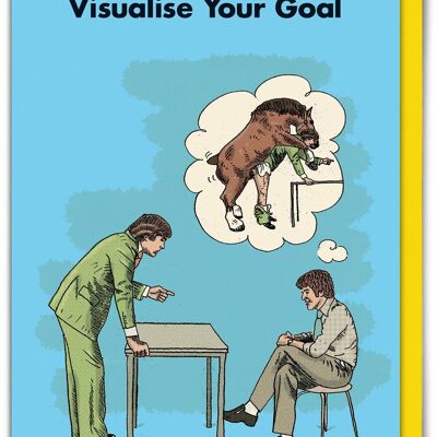 Funny Visualise Your Goals Card by Modern Toss