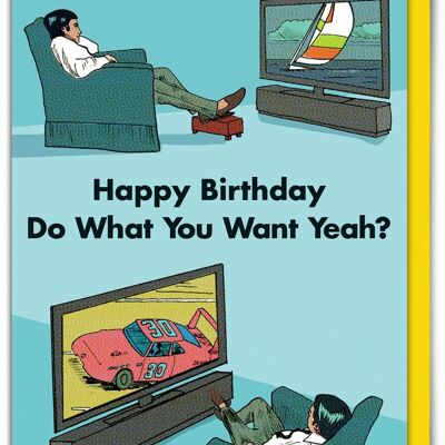 Funny Do What You Want Card By Modern Toss