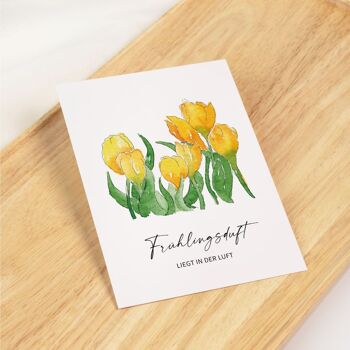 carte - Le parfum du printemps est dans l'air - Carte de Pâques | fleur 3