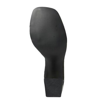 Sandale noire à talon pour femme - FAG_OY40020_BLACK 4