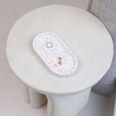 Jewellery Tray - Pink & Sage