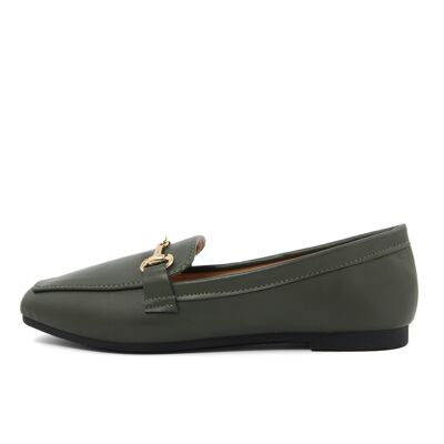 Women's Loafers Color Green - FAM_99_59_GREEN