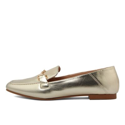 Women's Loafers Golden Color - FAM_BH2373_GOLD