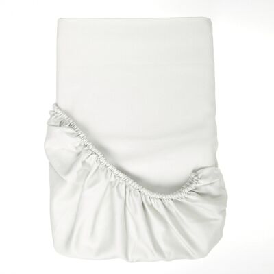 400TC Sateen Sheets - White-Single (90x200x25)