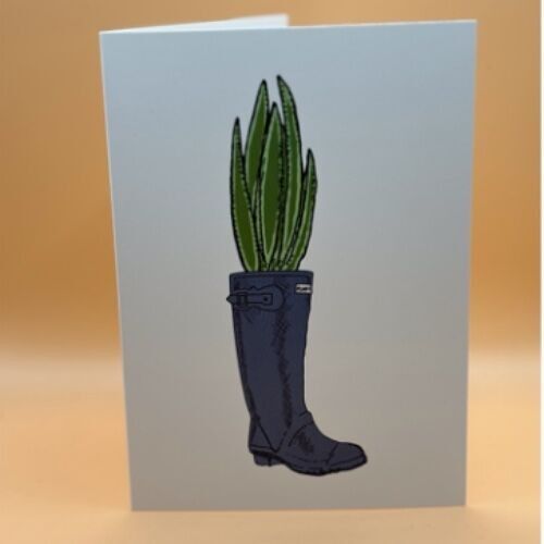Welly Bootanical Greeting Card