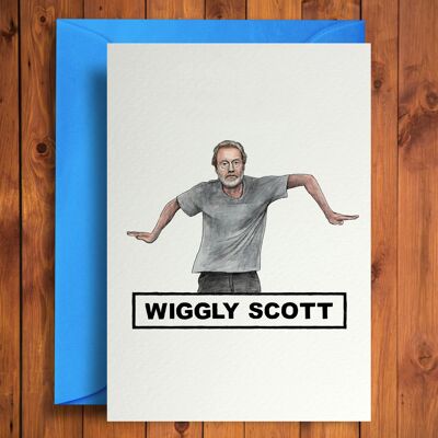 Wiggly Scott - Divertente biglietto di auguri di compleanno