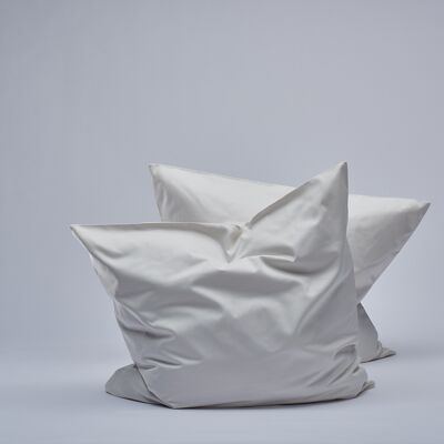 400TC Sateen Pillow cases - Almond Milk-50X80