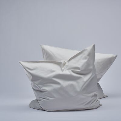 400TC Sateen Pillow cases - Almond Milk-50X90