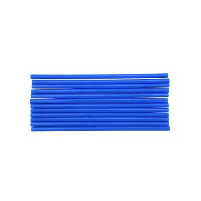 Set of 12 blue plastic straws Fackelmann Bar Concept