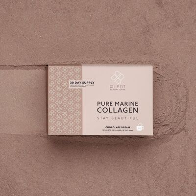 Plent Beauty Care - PURE MARINE COLLAGEN - Chocolate Dream - Boîte d'approvisionnement de 30 jours