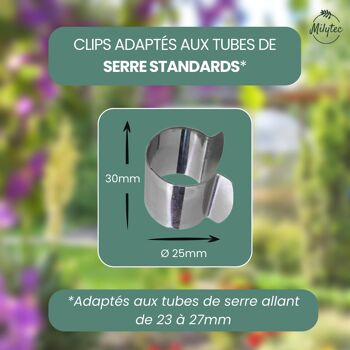 Clips de serre - Lot de 25 2