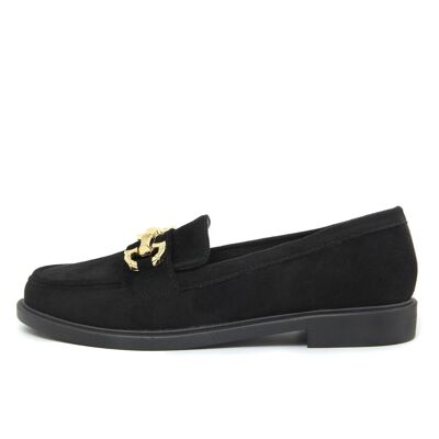 Women's Loafers color Black - FAG_2692_NERO
