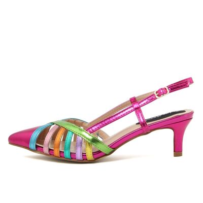 Slingback Damenfarbe Fuchsia - FAM_95_56_FUXIA