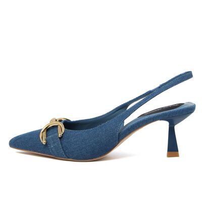 Slingback Damen Farbe Blau - FAM_99_71_DENIM