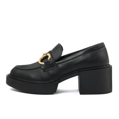 Damen-Loafer Farbe Schwarz - FAM_A800_NERO