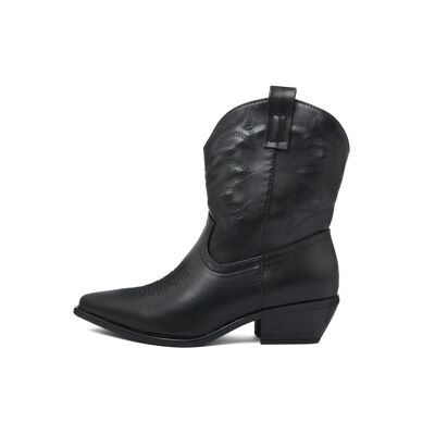 Damen-Stiefeletten in Schwarz - FAM_A803_NERO