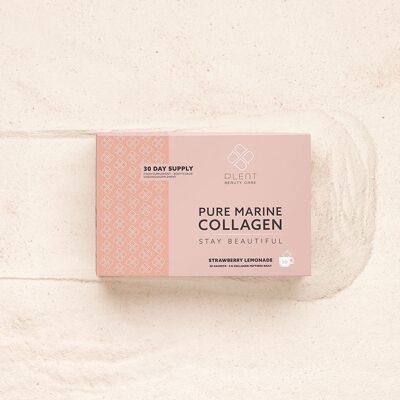 Plent Beauty Care - PURE MARINE COLLAGEN - Strawberry Lemonade - 30 day supply box