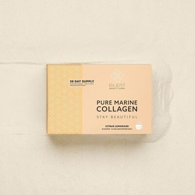 Plent Beauty Care - PURE MARINE COLLAGEN - Limonade aux agrumes - Boîte d'approvisionnement de 30 jours