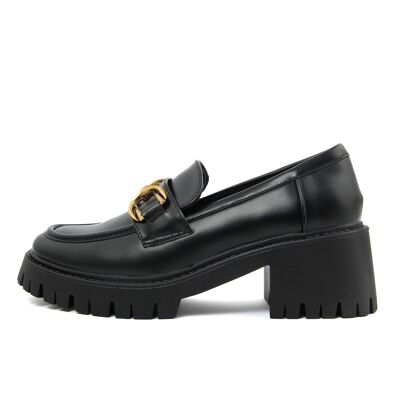 Mocassins pour femmes en noir - FAG_G70013_NERO