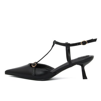 Slingback Damenfarbe Schwarz - FAG_H10017_NERO