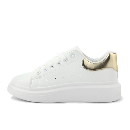 Sneakers Donna colore blu - FAG_HY2700_WHT_GOLD