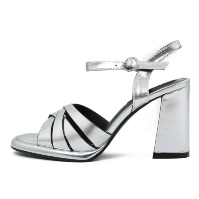 Women's Sandals in Silver color - FAG_M062_SILVER