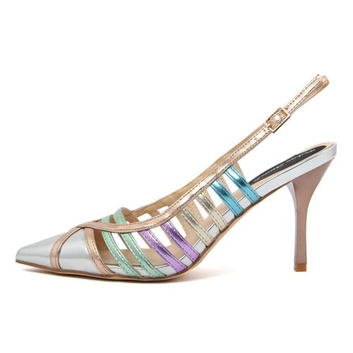 Slingback Donna colore Argentato - FAG_M703_SILVER