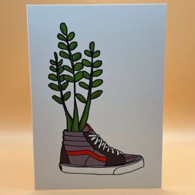 Skate Bootanical Greeting Card