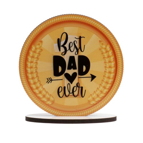 CAKE TOPPER DÍA DEL PADRE "BEST DAD EVER" 11,5CM