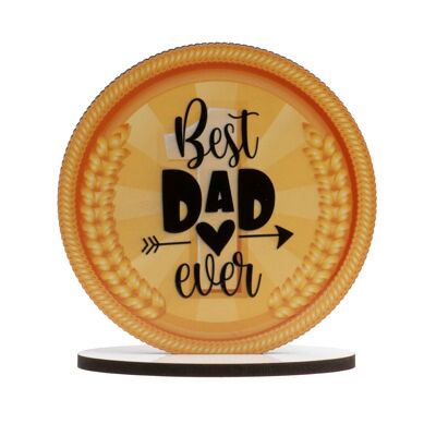 CAKE TOPPER DÍA DEL PADRE "BEST DAD EVER" 11,5CM