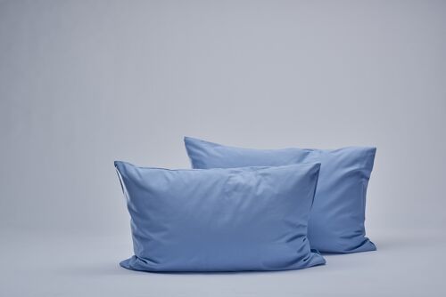 400TC Sateen Pillow cases - Light Blue-40X80