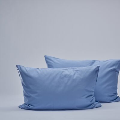 Taies d'oreiller en satin 400TC - Bleu clair-40X80