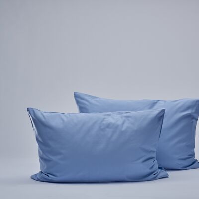 400TC Sateen Pillow cases - Light Blue-50X60