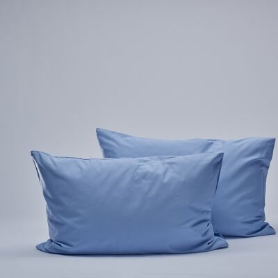 400TC Sateen Pillow cases - Light Blue-50X75