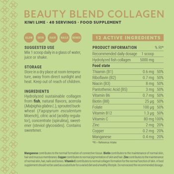 Plent Beauty Care - BEAUTY BLEND COLLAGEN - Kiwi Lime - 277g 2