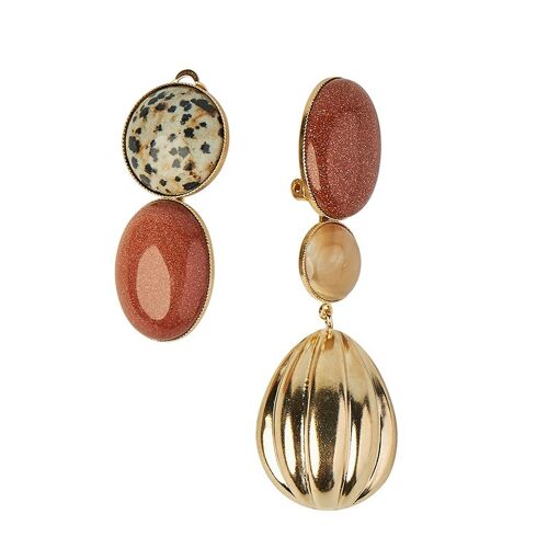 Boucles d'oreilles SONIA Red Shell