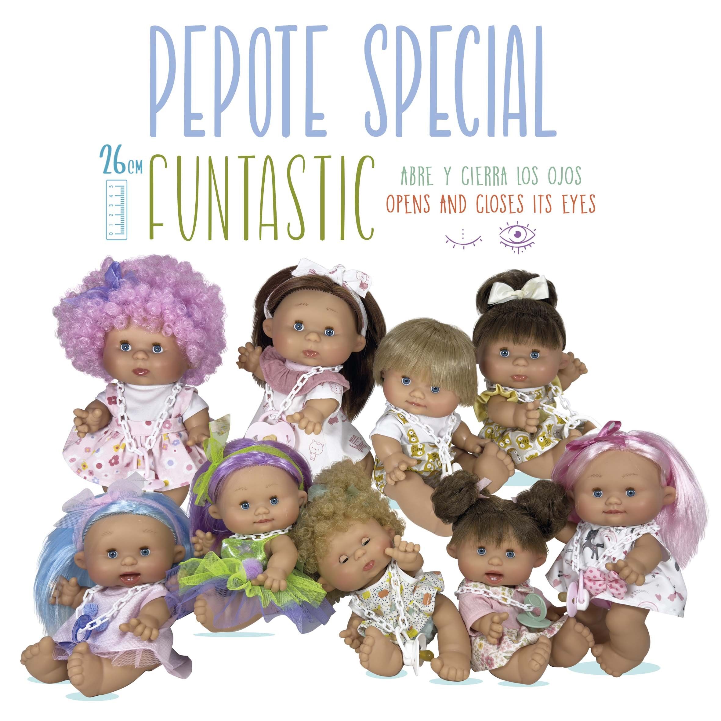 PEPOTE SPECIAL FUNTASTIC DOLL (ÖFFNET UND SCHLIESST DIE AUGEN)