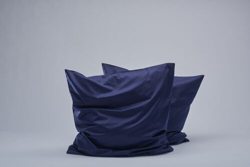 400TC Sateen Pillow cases - Navy-50X60