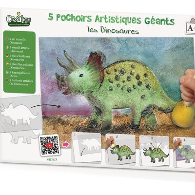 Pochoirs artistiques géants "Les dinosaures"