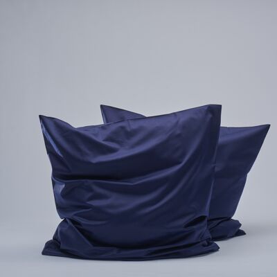 400TC Sateen Pillow cases - Navy-50X70