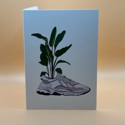 Trainer Bootanical Greeting Card