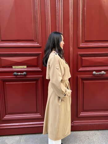 Long trench coat with belt 2